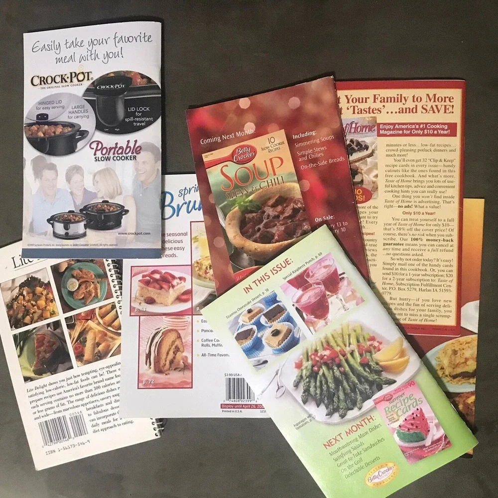 7 Recipe Cookbook Pamphlet Softcover Betty Crocker Taste Of Homes‎ Crockpot